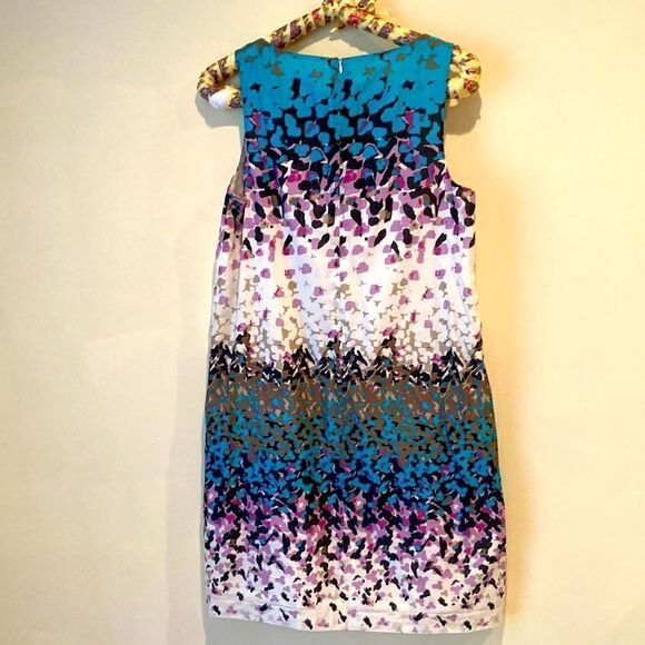 Kensie Abstract Floral Print Dress Size Large - Picture 6 of 8